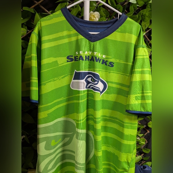 Seattle Seahawks Green and Blue Jersey - Picture 1 of 4